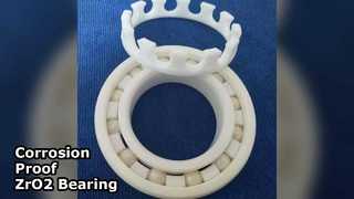 ZrO2 Ceramic Bearing 35x72x17mm Corrosion Proof