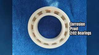 ZrO2 Ceramic Bearings Extreme Corrosion High Speed