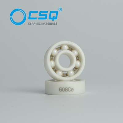 ZrO2 Zirconia Ball Bearing 608 Abec 7 608 2rs ABEC3 Races Peek Cage Precision