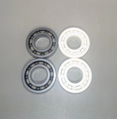 6004 Ceramic Ball Bearings In Material Of Ssic / Si3n4 / Zro2