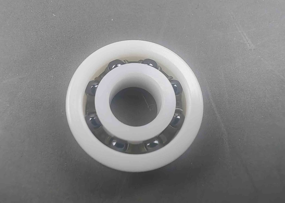 White CE695ZR 5x13x4mm High Temp Ceramic Bearings Nylon Cage With Silicon Nitride Balls