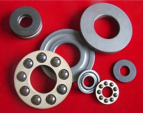 Single Direction Ball 51100 Ceramic Thrust Bearing White Or Black