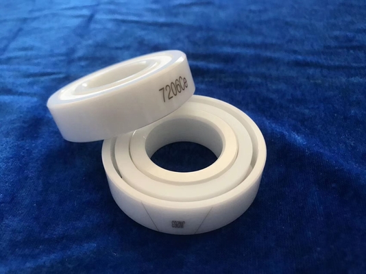 Zro2 Ptfe Cage Ceramic Angular Contact Bearings 7206 7000 7200 7300ce