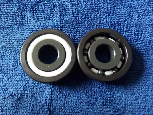 6200 Type High Speed Ceramic Ball Bearings P4-P6 Precision Grades White Or Black