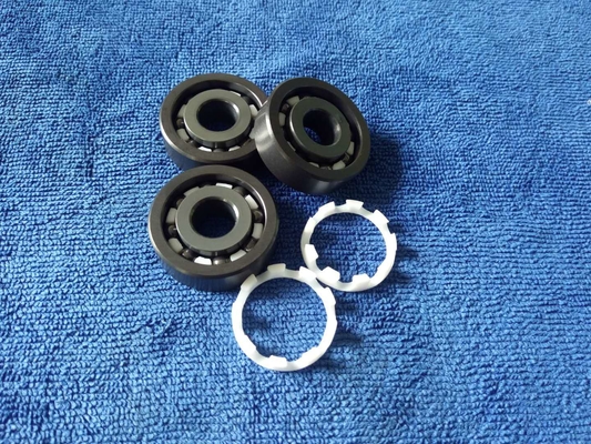 6200 Type High Speed Ceramic Ball Bearings P4-P6 Precision Grades White Or Black