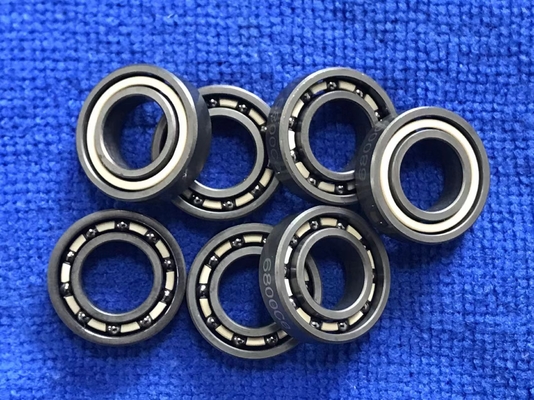 High Precision Open 6800 Ceramic Ball Bearings Peek / Nylon / Peek Cage