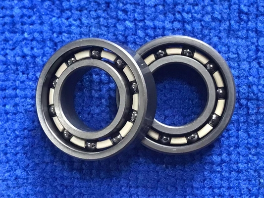 High Precision Open 6800 Ceramic Ball Bearings Peek / Nylon / Peek Cage