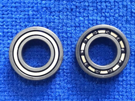 High Precision Open 6800 Ceramic Ball Bearings Peek / Nylon / Peek Cage