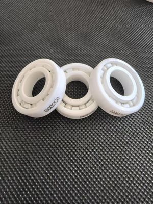 6000 6001 6002 6003ce Zirconium Oxide Bearings For Pumps Valves Handling Corrosive Fluids Acids / Alkalis