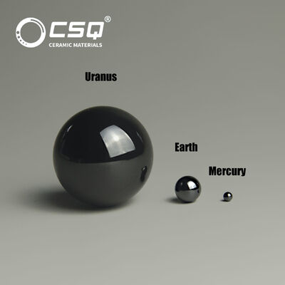 Pressureless Sintered Silicon Carbide Ball SSiC Ceramic Ball Corrosion Resistant with 1650°C Max Temperature for Bearings